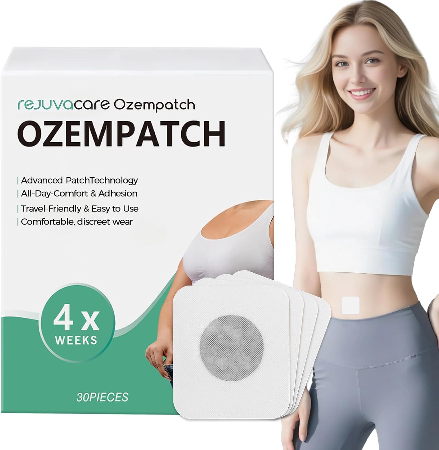 Rejuvacare Ozem Body Patch for Women, Works All Over The Body Around The Clock